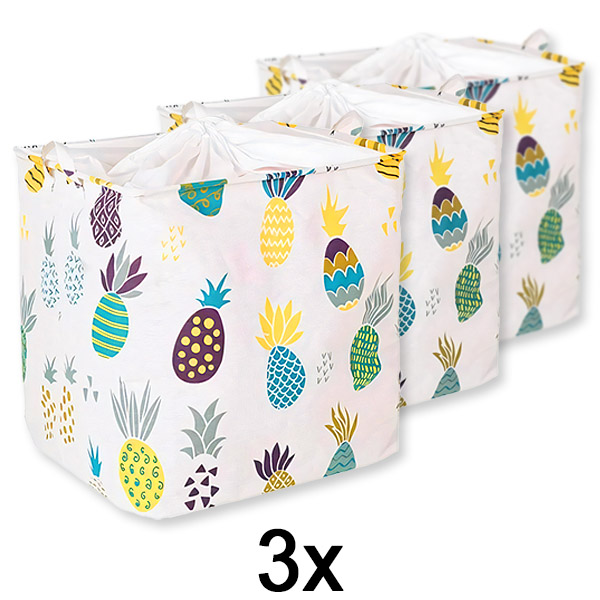 3x Caja grande plegable de almacenamiento CLOTHBOX