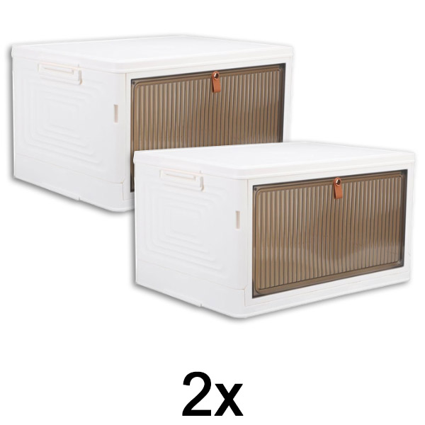 2x Caja de almacenamiento con tapa | ORGABOX